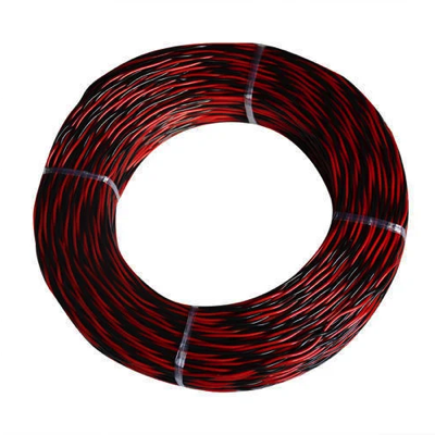 2 CORE Power Cable 2x24/0.15TT  ABS TWISTED BLACK & RED 50M/ROLL